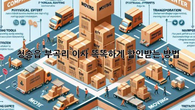 청송읍 부곡리 이사, 똑똑하게 할인받는 방법!